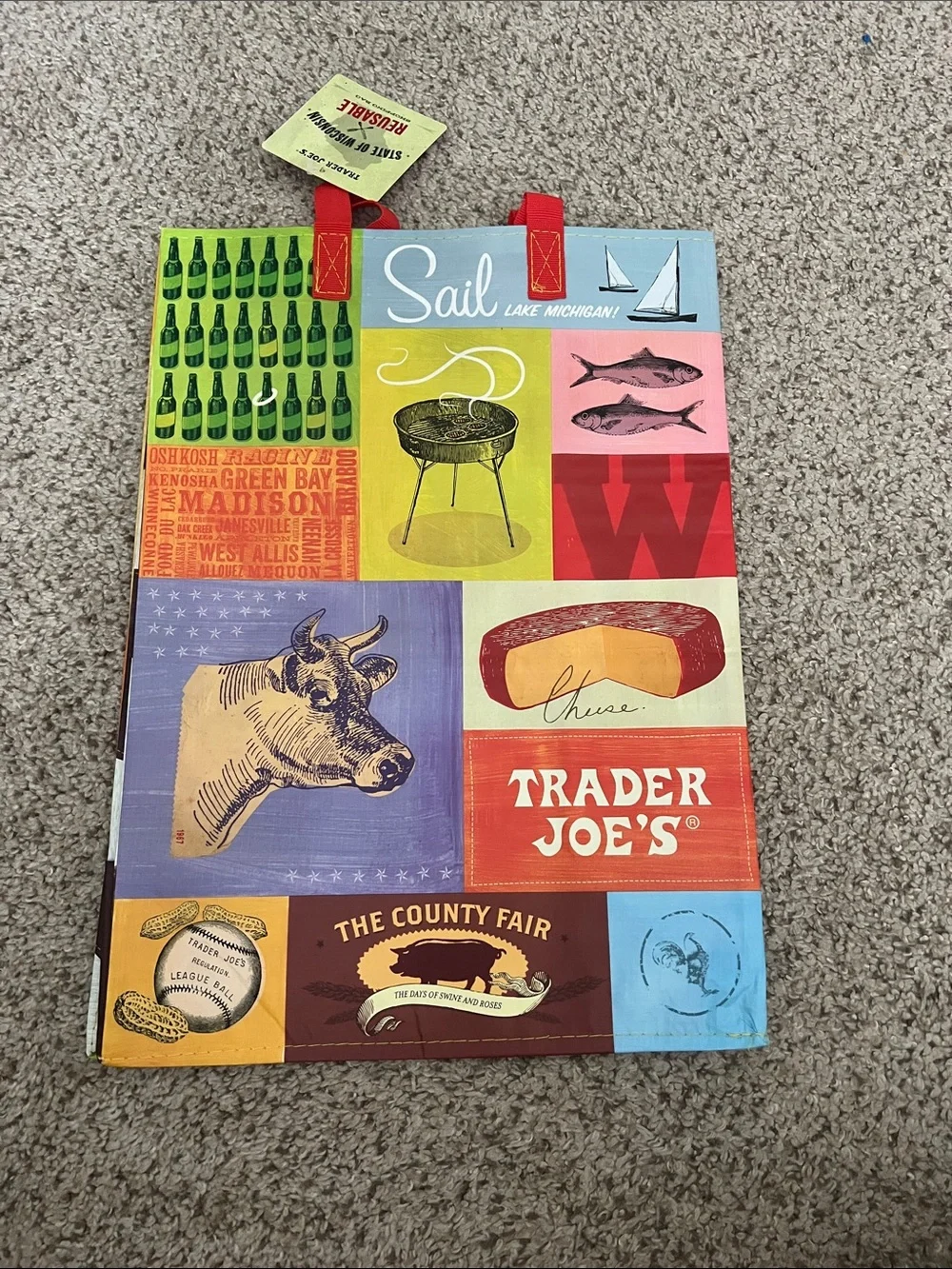 Trader Joe’s WISCONSIN Mystery Bag Reusable Tote